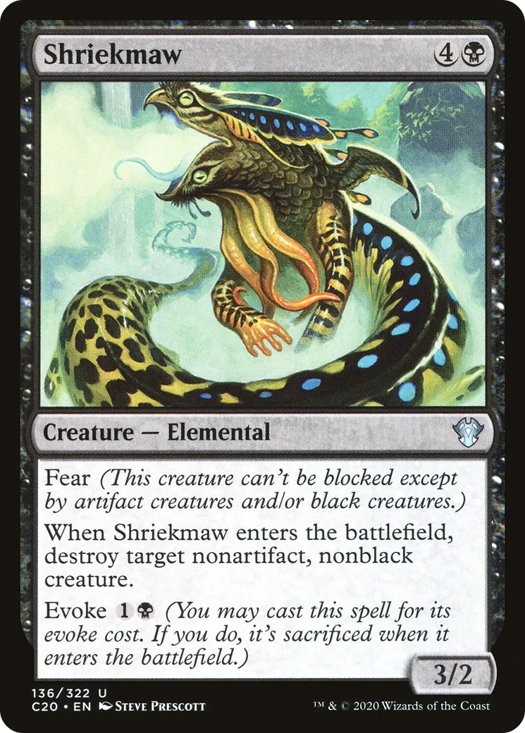 Shriekmaw — Commander 2020 — Magic: The Gathering