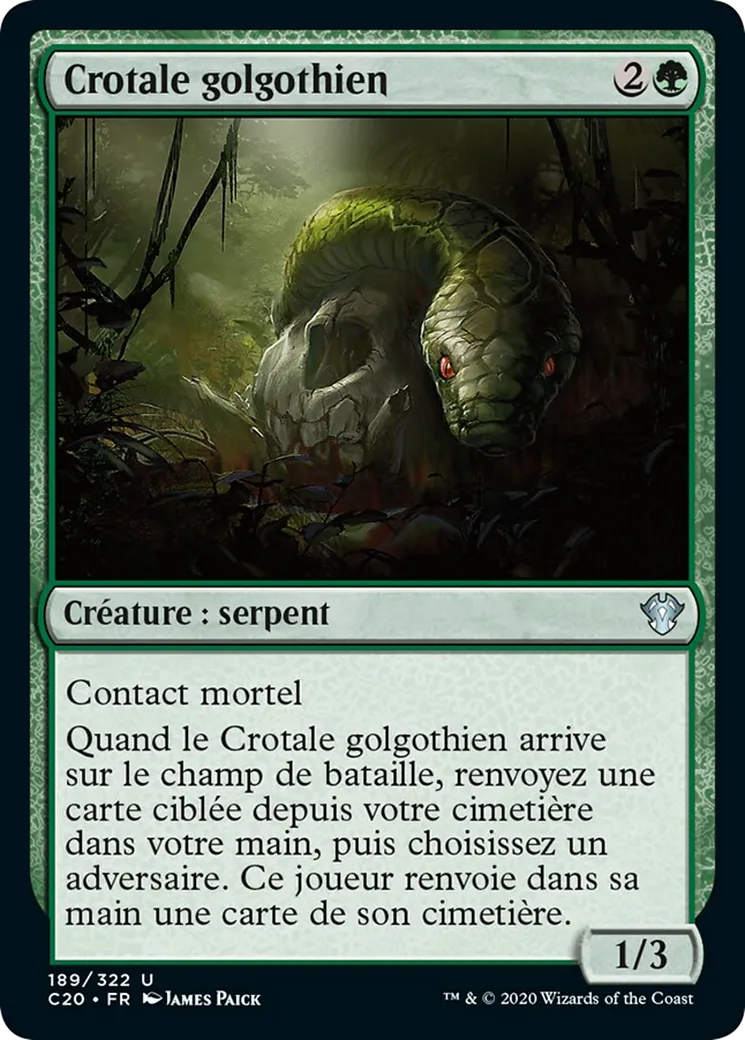 Crotale golgothien — Commander 2020 — Magic: The Gathering