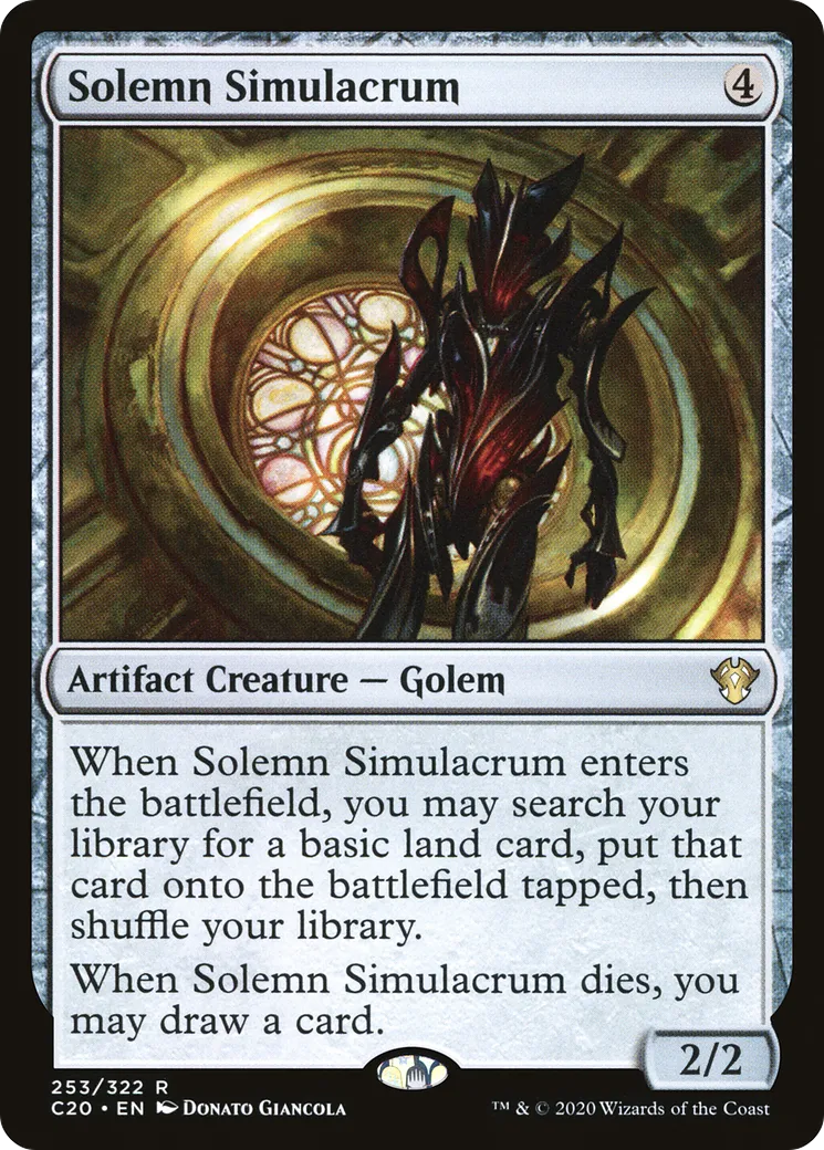 Solemn Simulacrum — Commander 2020 — Magic: The Gathering