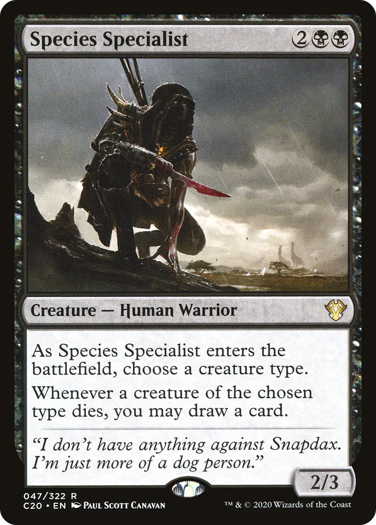 Species Specialist — Commander 2020 — Magic: The Gathering