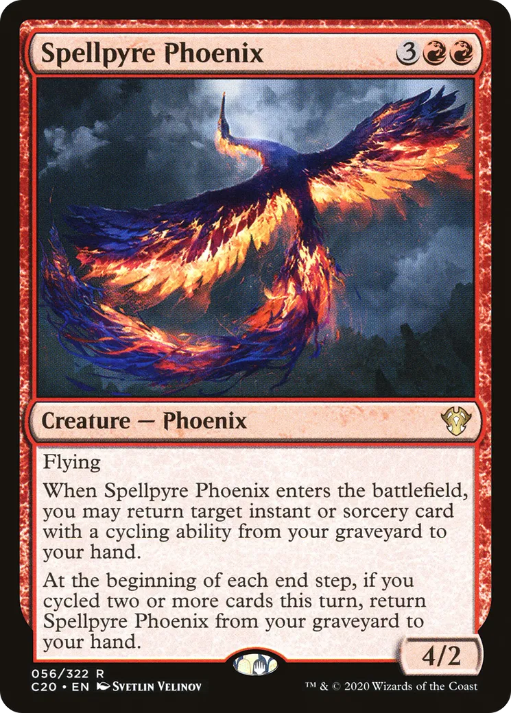 Spellpyre Phoenix from Commander 2020 - Magic: The Gathering