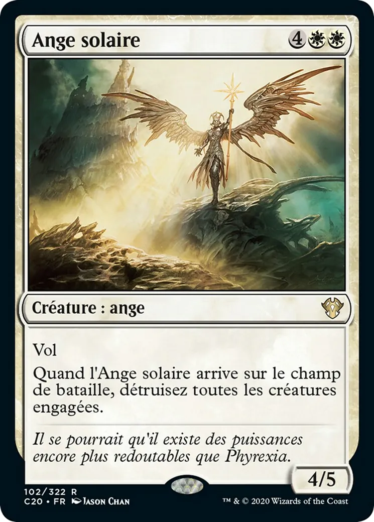 Ange solaire from Commander 2020 - Magic: The Gathering
