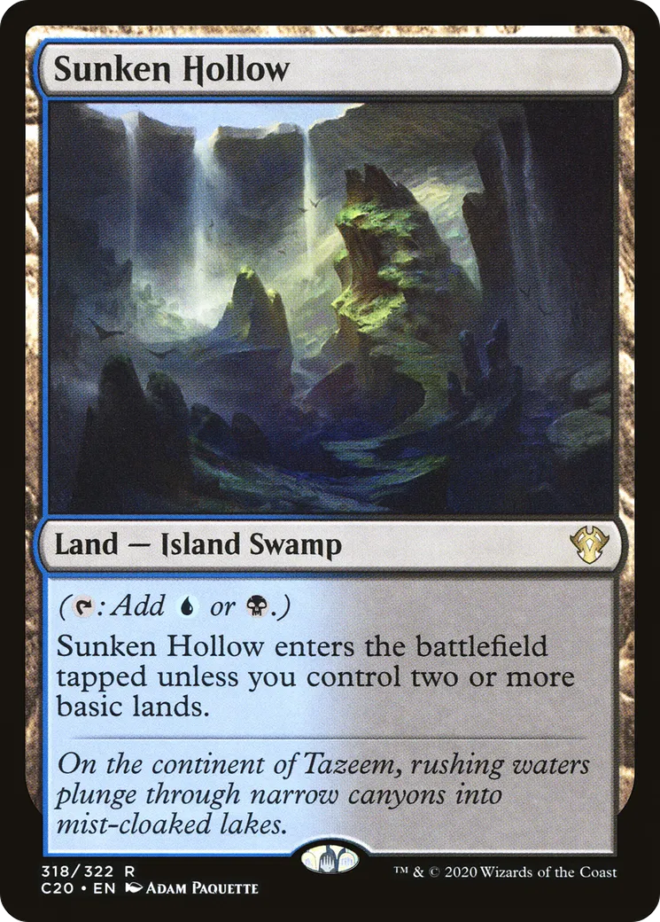 Sunken Hollow — Commander 2020 — Magic: The Gathering