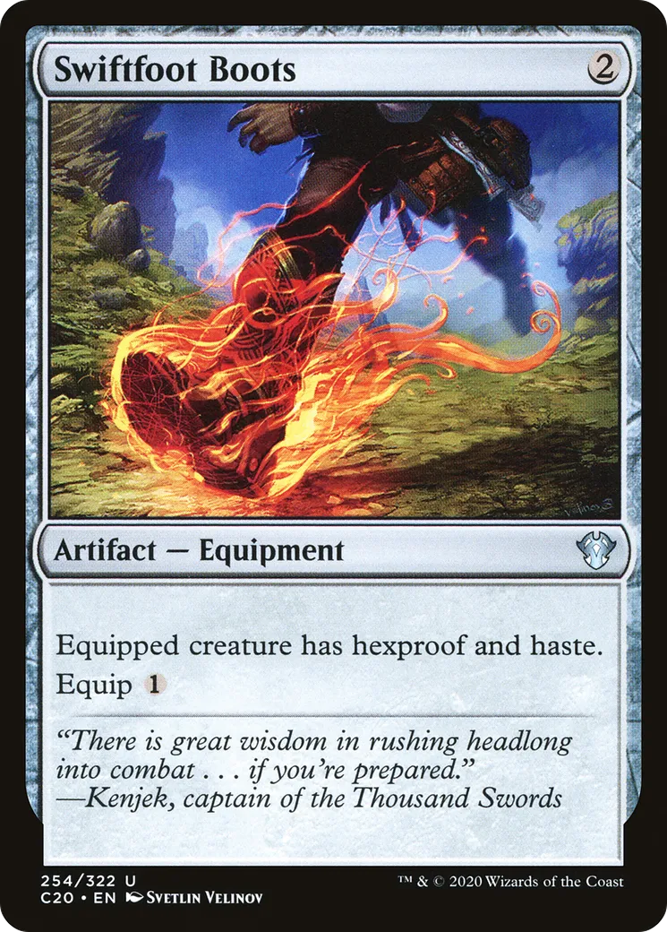 Swiftfoot Boots — Commander 2020 — Magic: The Gathering