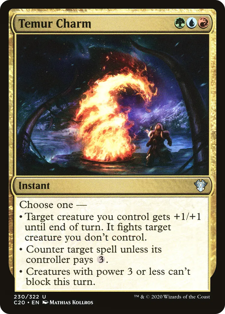 Temur Charm — Commander 2020 — Magic: The Gathering