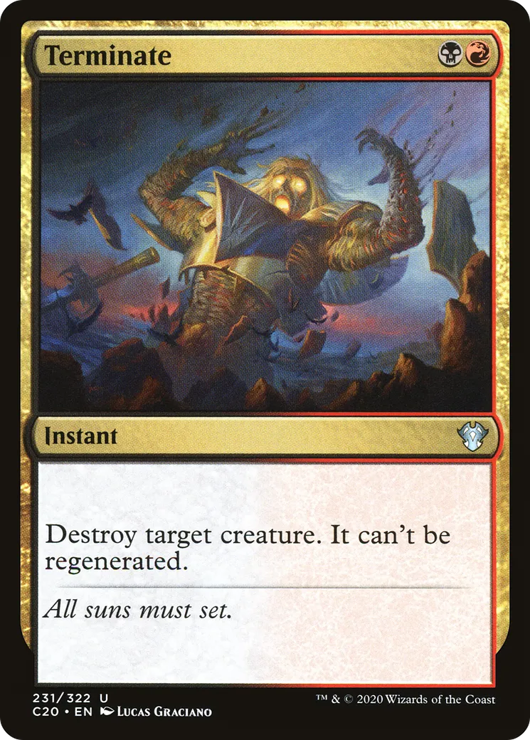 Terminate — Commander 2020 — Magic: The Gathering