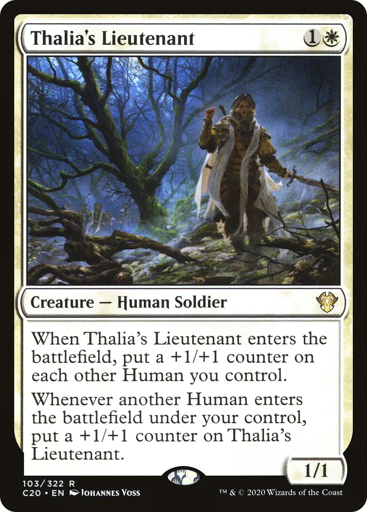 Thalia's Lieutenant — Commander 2020 — Magic: The Gathering