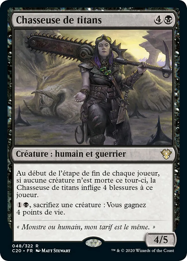 Chasseuse de titans — Commander 2020 — Magic: The Gathering