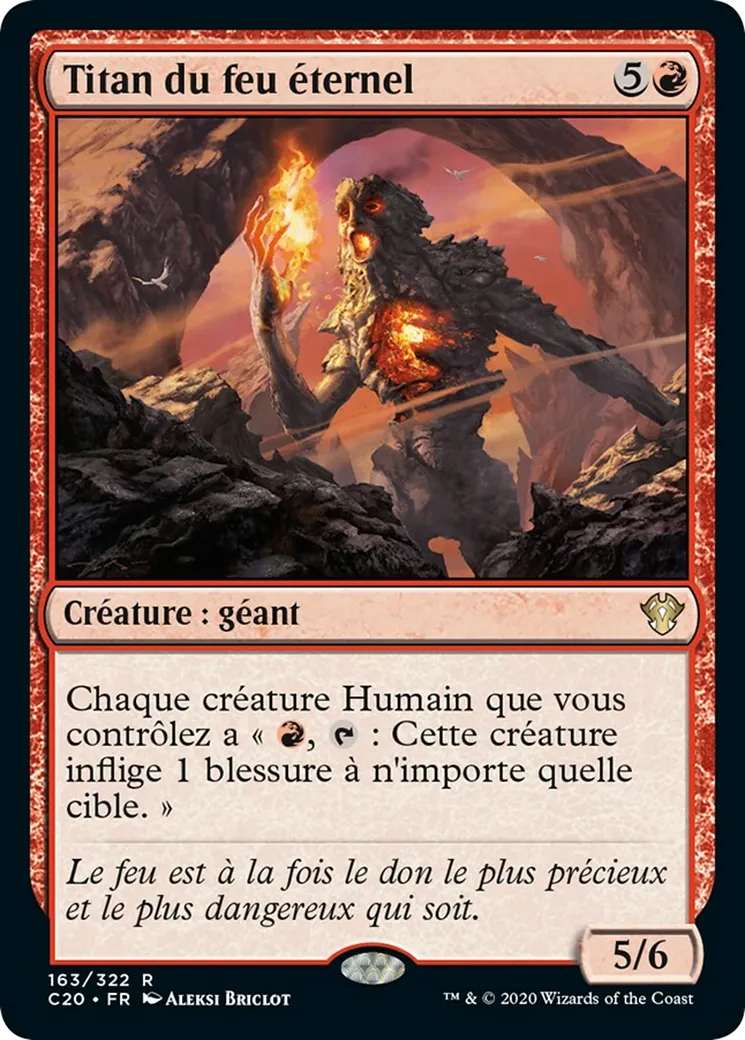 Titan du feu éternel — Commander 2020 — Magic: The Gathering