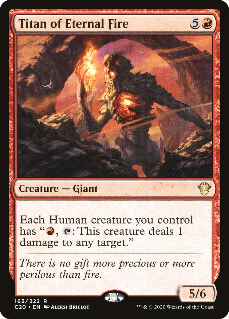 Titan du feu éternel — Commander 2020 — Magic: The Gathering
