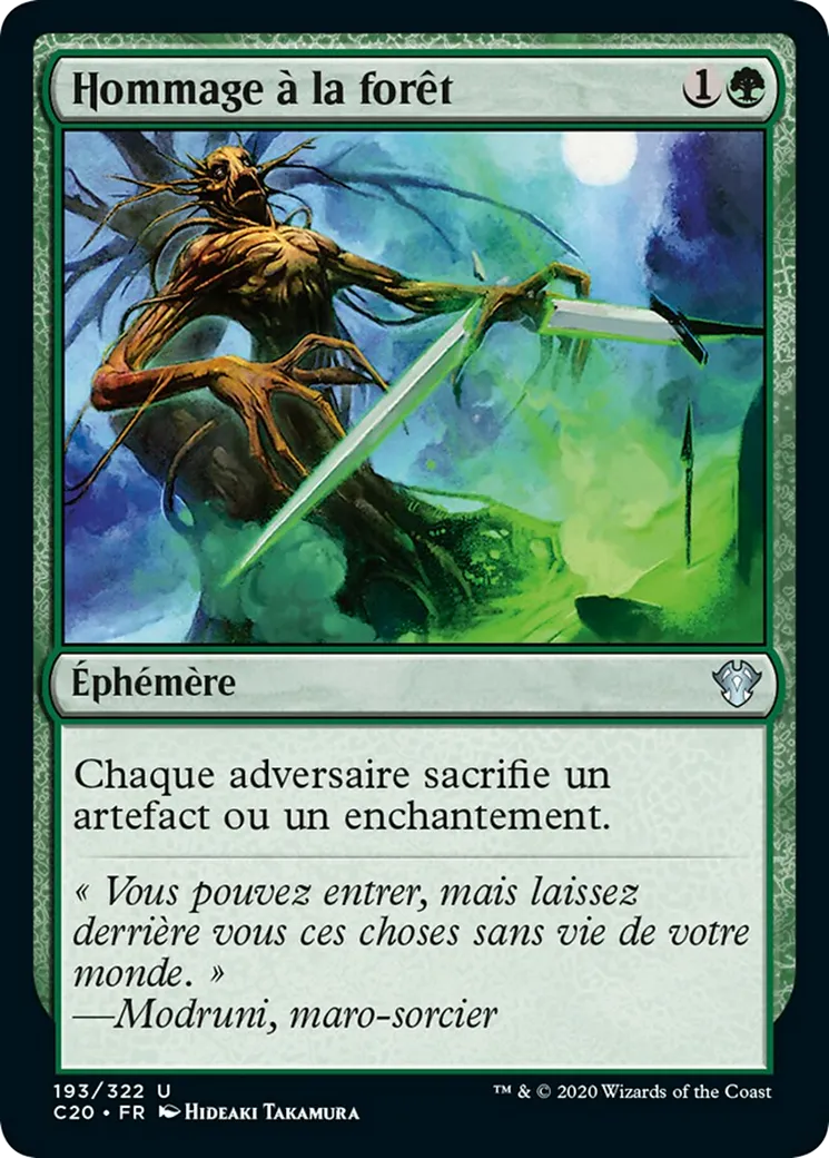 Hommage à la forêt — Commander 2020 — Magic: The Gathering