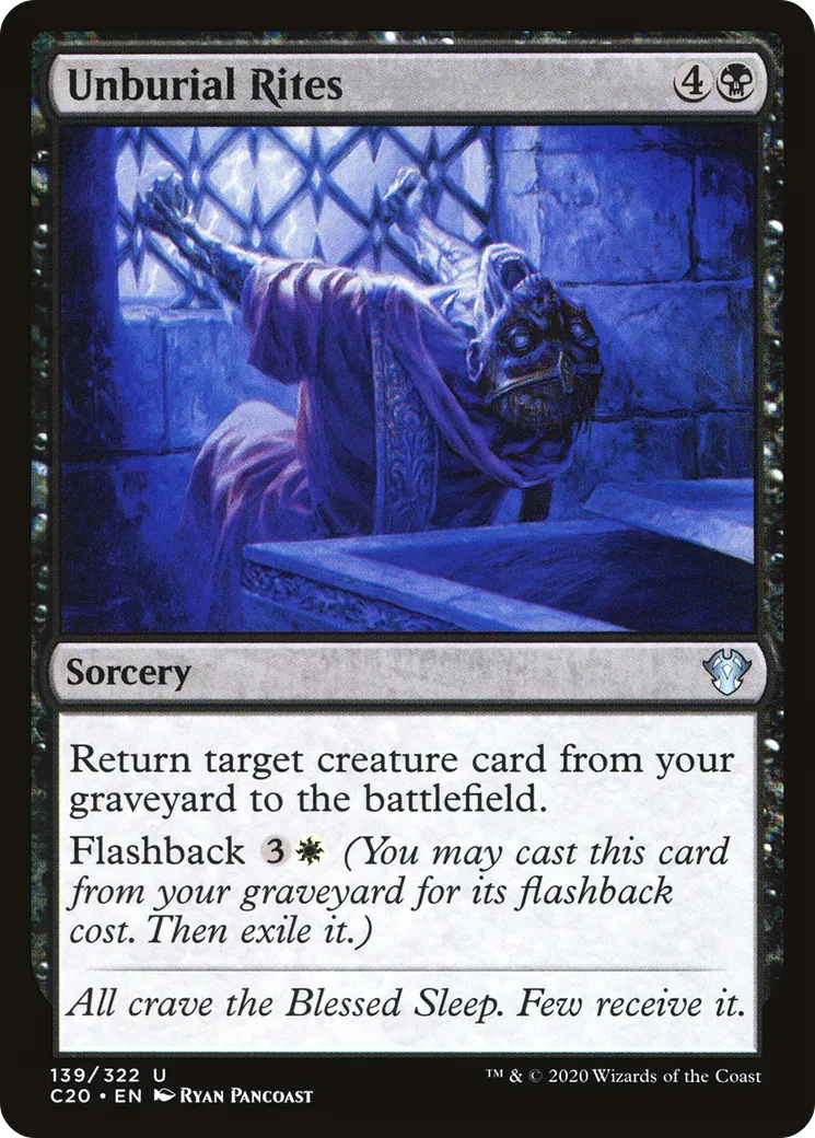 Unburial Rites — Commander 2020 — Magic: The Gathering