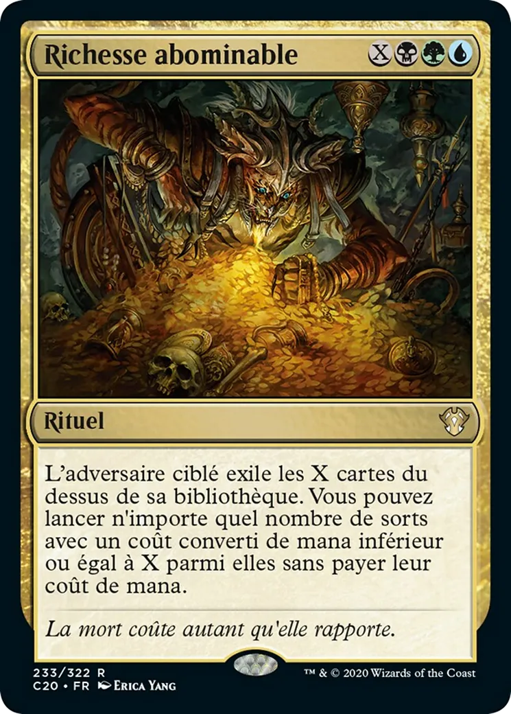 Richesse abominable — Commander 2020 — Magic: The Gathering