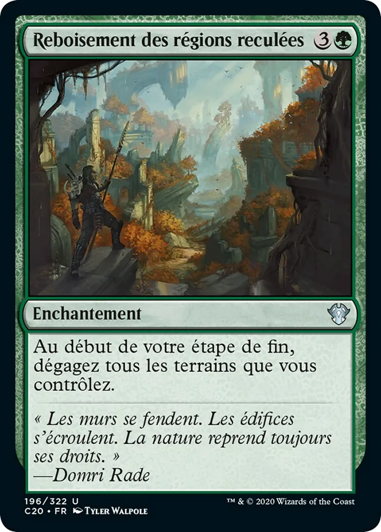 Reboisement des régions reculées — Commander 2020 — Magic: The Gathering