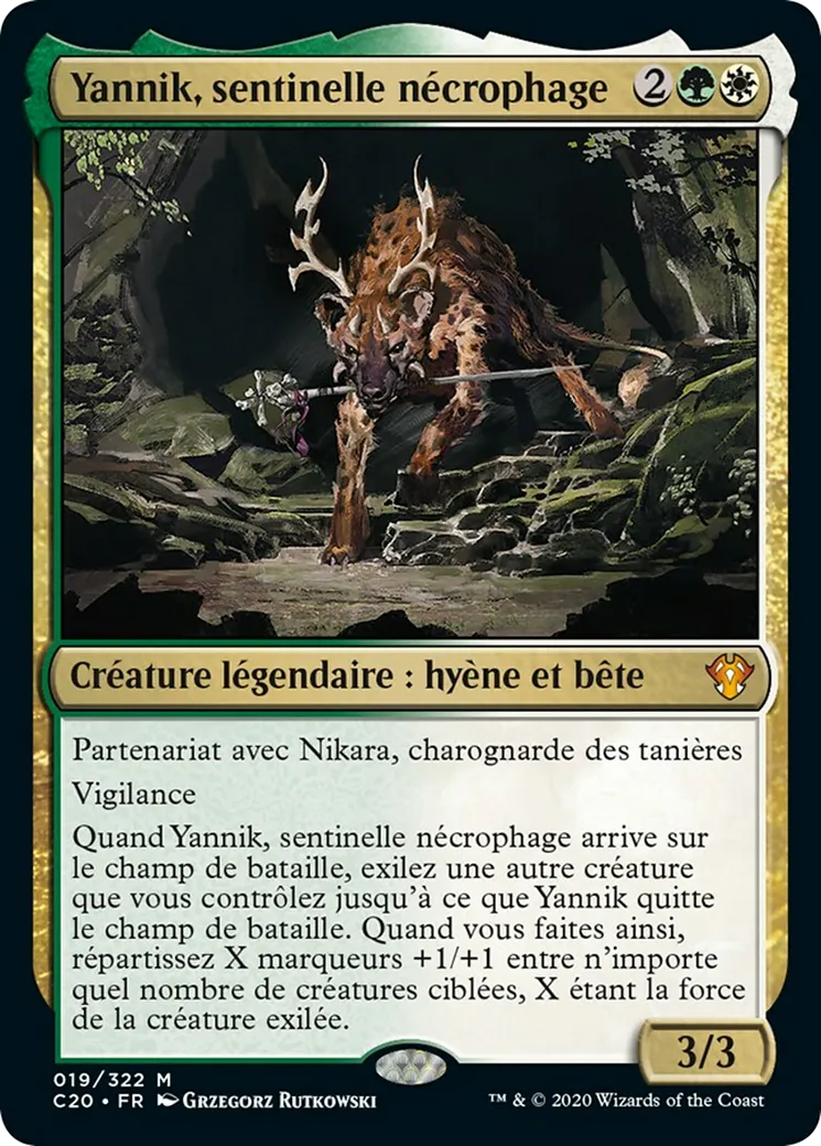 Yannik, sentinelle nécrophage — Commander 2020 — Magic: The Gathering