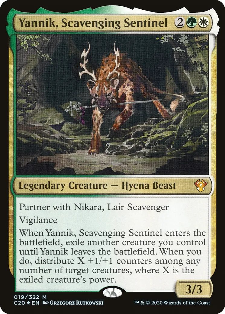 Yannik, Scavenging Sentinel — Commander 2020 — Magic: The Gathering