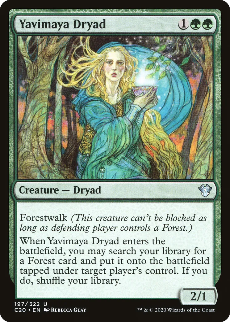 Yavimaya Dryad — Commander 2020 — Magic: The Gathering