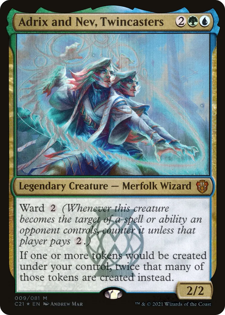 Adrix and Nev, Twincasters — Commander 2021 — Magic: The Gathering