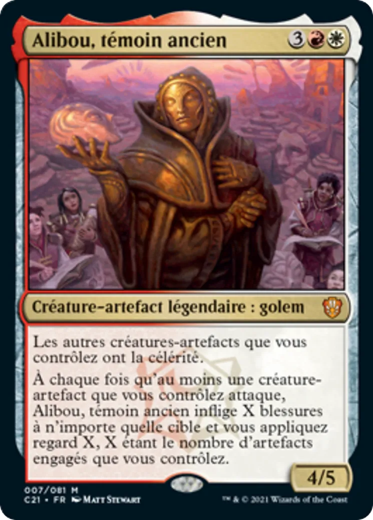 Alibou, témoin ancien — Commander 2021 — Magic: The Gathering