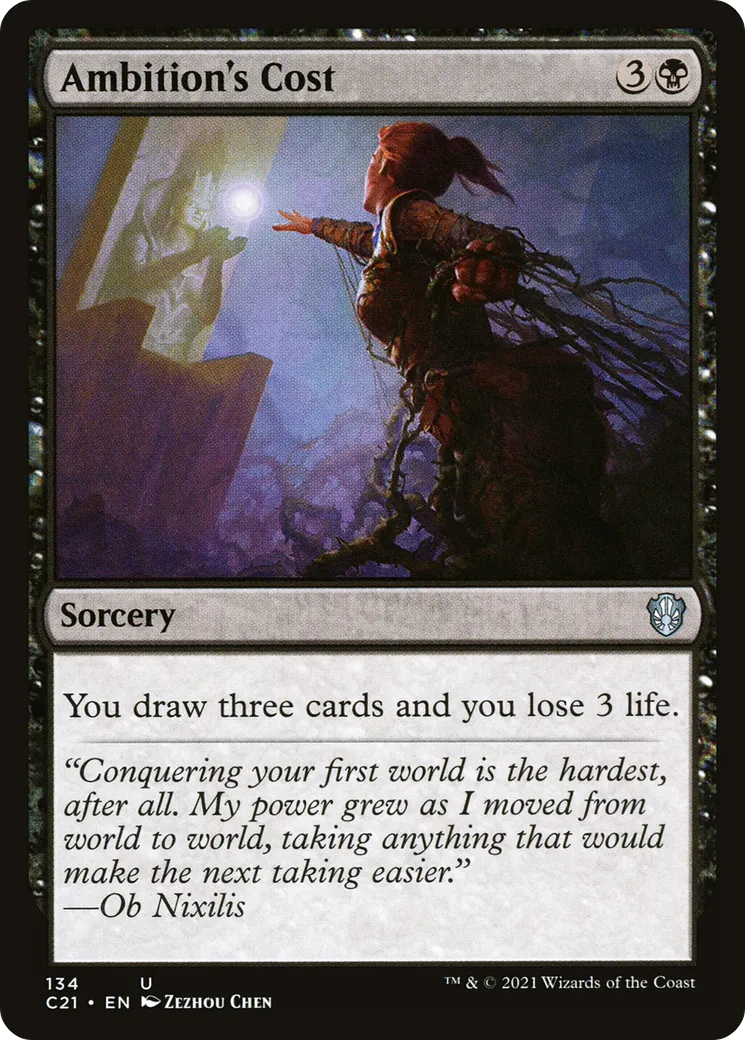 Ambition's Cost — Commander 2021 — Magic: The Gathering