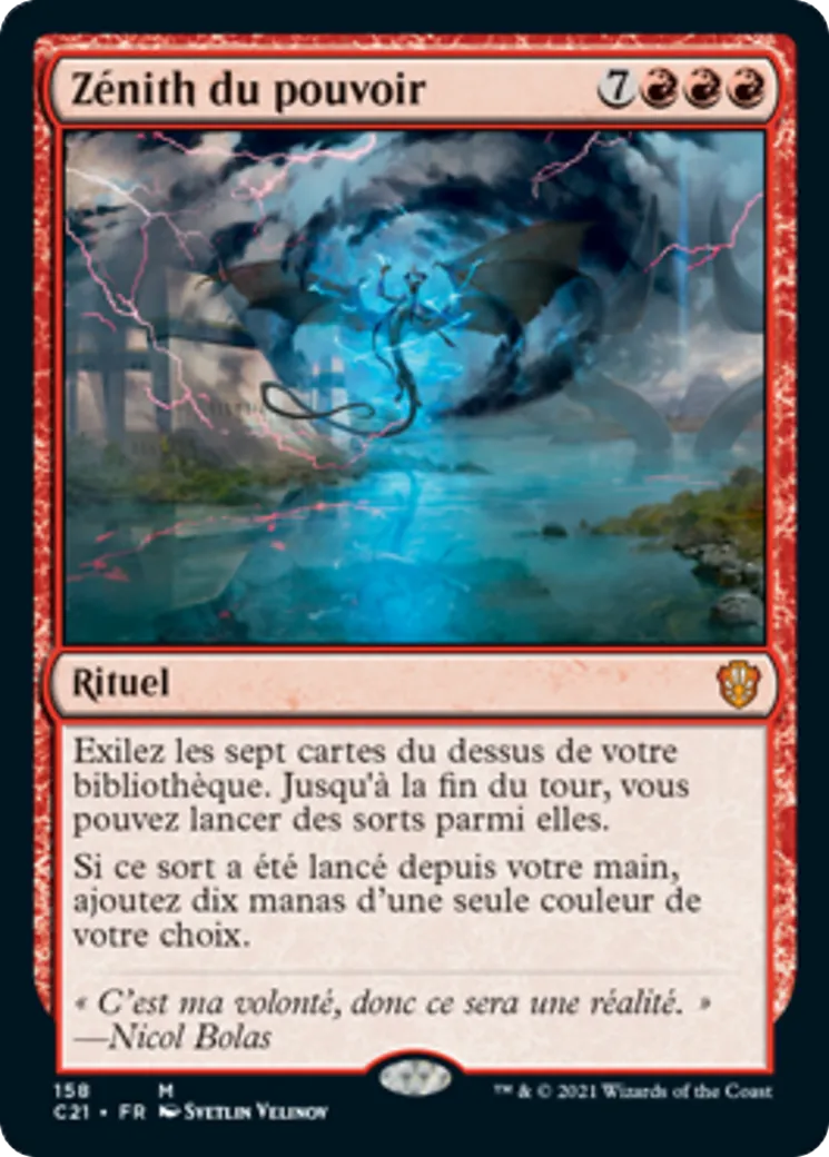 Zénith du pouvoir — Commander 2021 — Magic: The Gathering