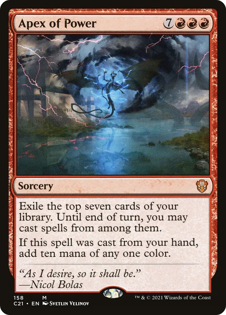 Apex of Power — Commander 2021 — Magic: The Gathering