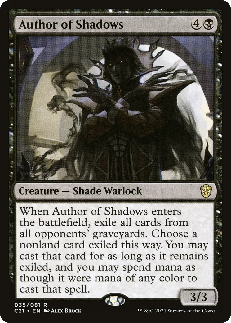 Author of Shadows — Commander 2021 — Magic: The Gathering