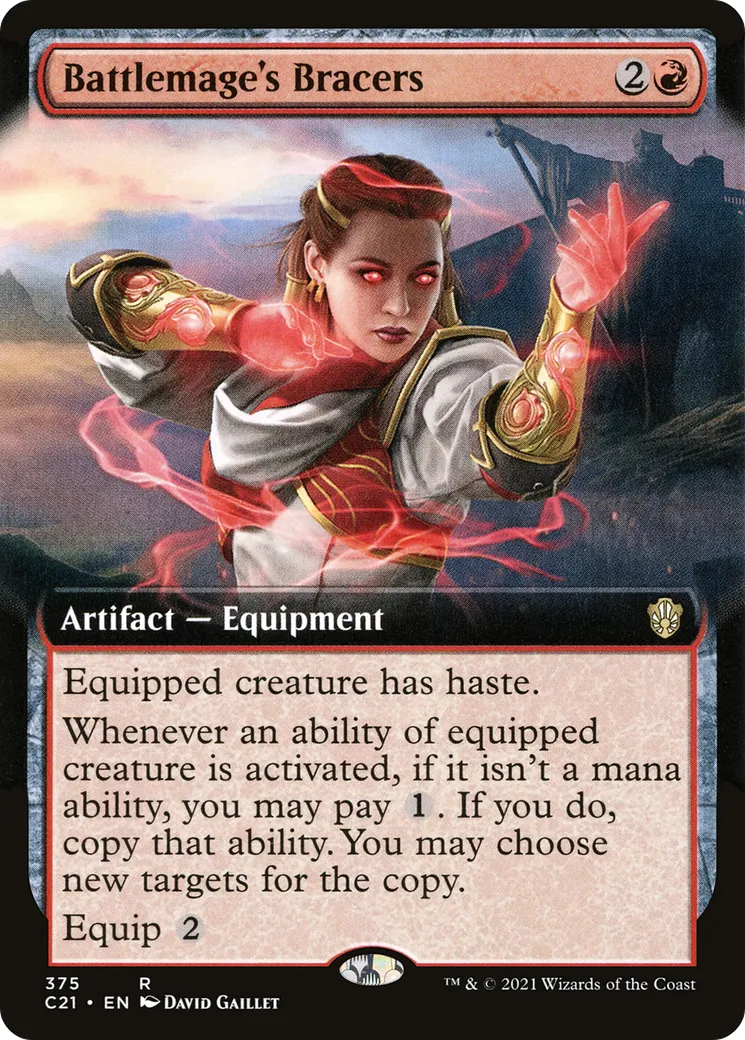 Battlemage's Bracers — Commander 2021 — Magic: The Gathering