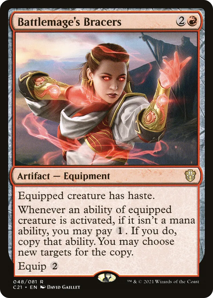 Battlemage's Bracers — Commander 2021 — Magic: The Gathering