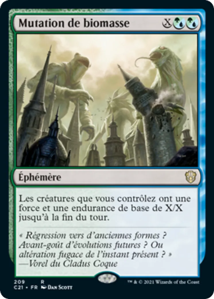 Mutation de biomasse — Commander 2021 — Magic: The Gathering