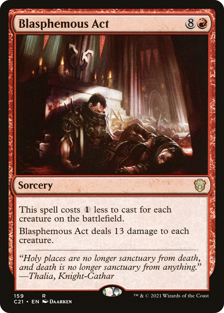 Blasphemous Act — Commander 2021 — Magic: The Gathering