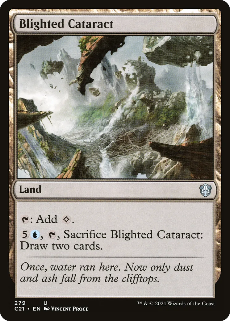Blighted Cataract — Commander 2021 — Magic: The Gathering