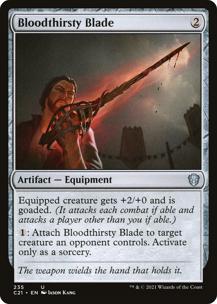 Bloodthirsty Blade — Commander 2021 — Magic: The Gathering