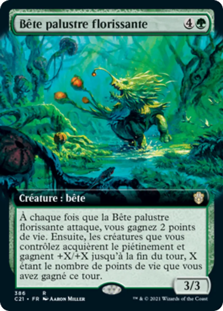 Bête palustre florissante — Commander 2021 — Magic: The Gathering