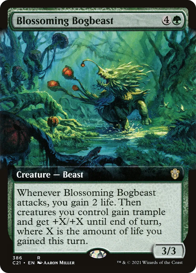 Blossoming Bogbeast — Commander 2021 — Magic: The Gathering