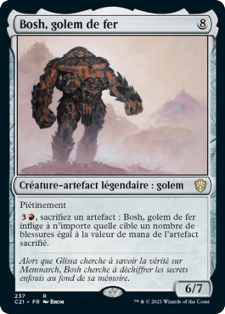 Bosh, golem de fer — Commander 2021 — Magic: The Gathering