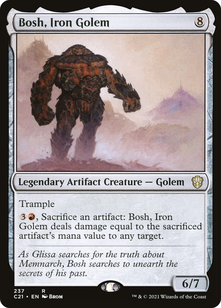 Bosh, golem de fer — Commander 2021 — Magic: The Gathering