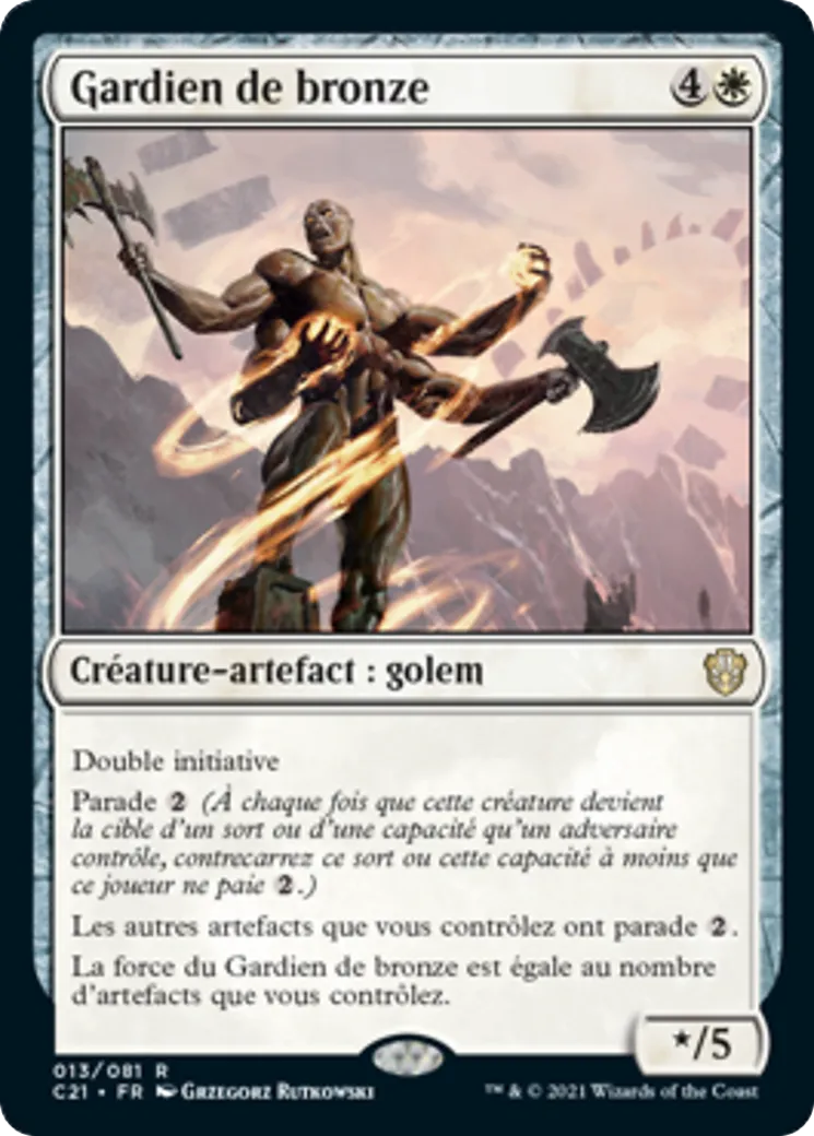 Gardien de bronze — Commander 2021 — Magic: The Gathering