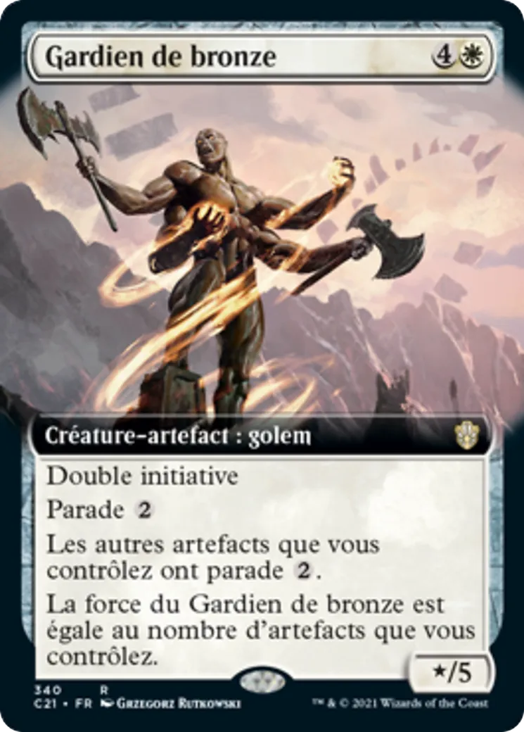 Gardien de bronze — Commander 2021 — Magic: The Gathering