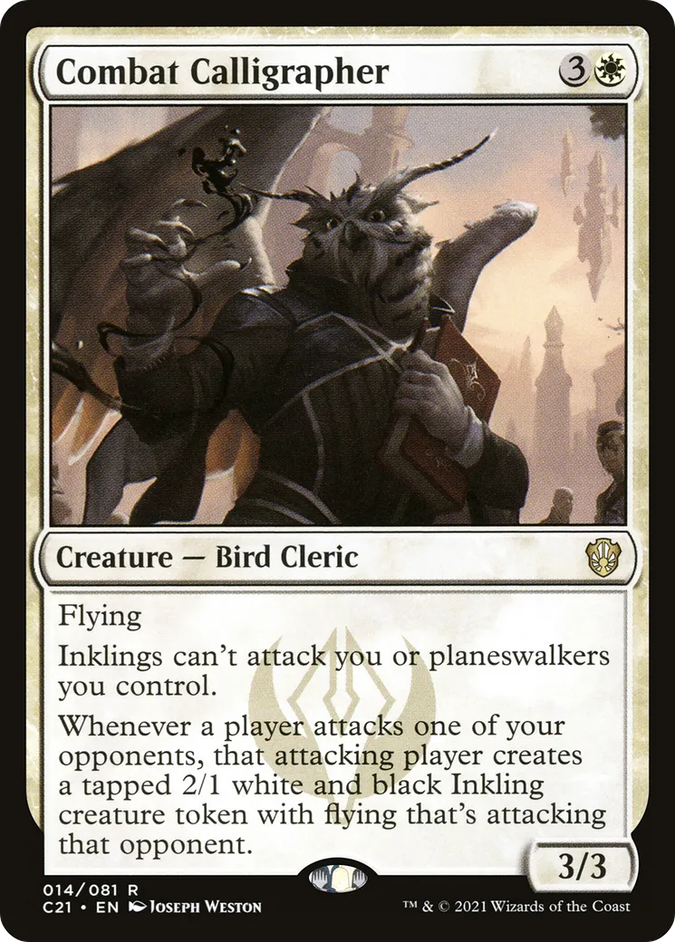 Combat Calligrapher from Commander 2021 - Magic: The Gathering