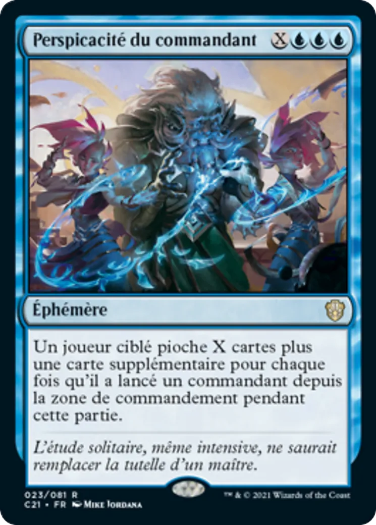 Perspicacité du commandant from Commander 2021 - Magic: The Gathering
