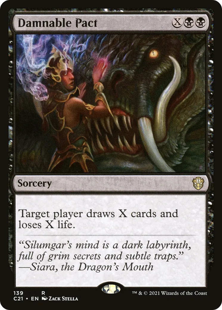 Damnable Pact — Commander 2021 — Magic: The Gathering