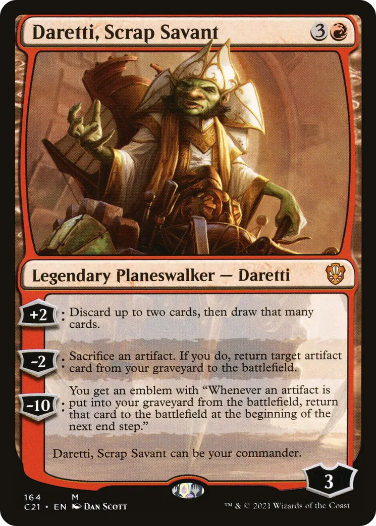 Daretti, Scrap Savant — Commander 2021 — Magic: The Gathering