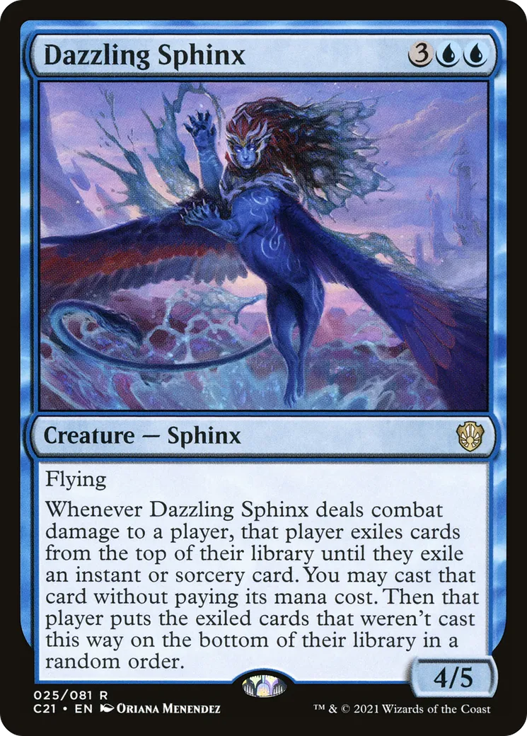 Dazzling Sphinx from Commander 2021 - Magic: The Gathering