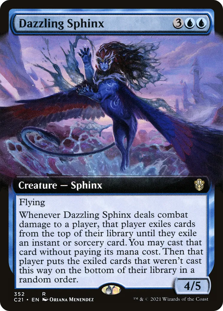 Dazzling Sphinx from Commander 2021 - Magic: The Gathering