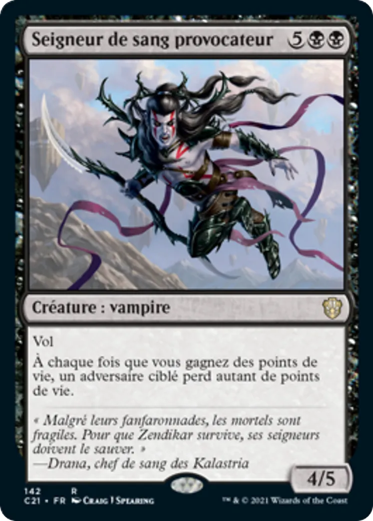Seigneur de sang provocateur — Commander 2021 — Magic: The Gathering