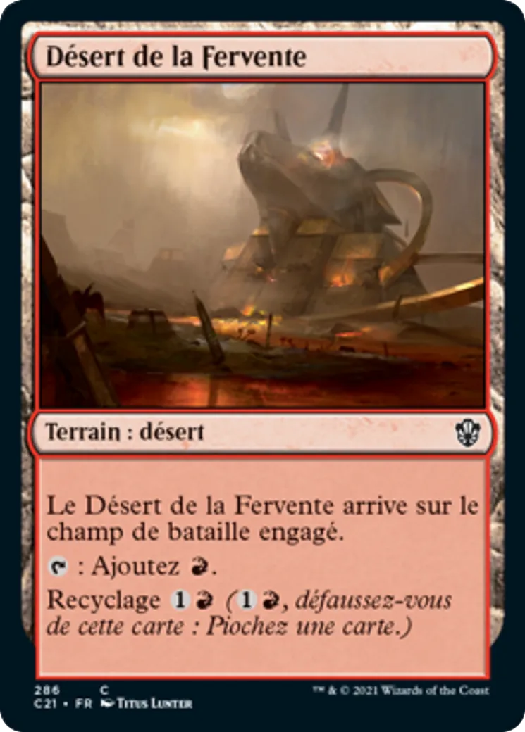 Désert de la Fervente — Commander 2021 — Magic: The Gathering