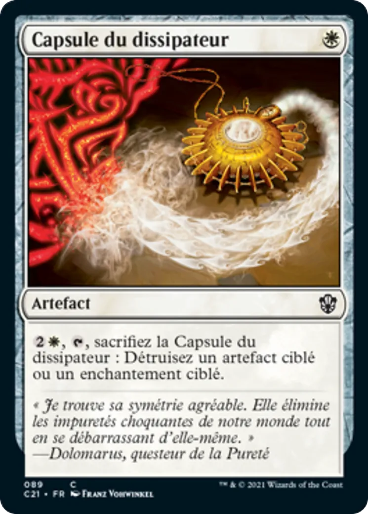 Capsule du dissipateur — Commander 2021 — Magic: The Gathering