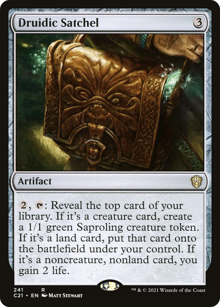 Druidic Satchel — Commander 2021 — Magic: The Gathering