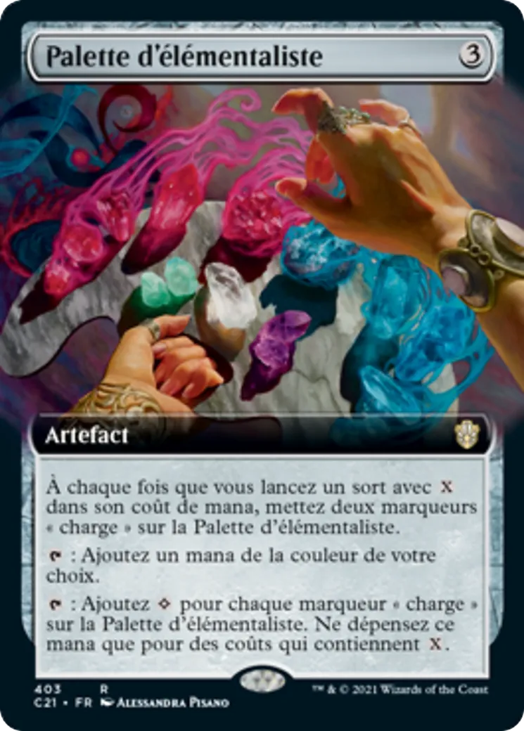 Palette d'élémentaliste